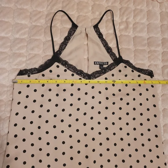 Express tank top small polka dot polyester - Picture 5 of 7